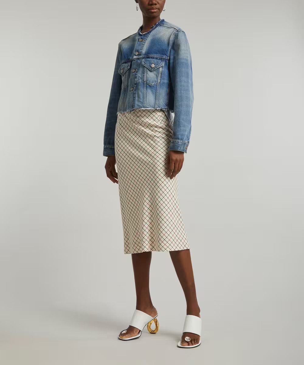 Maison Margiela oc11z0925 Collarless Denim Jacket in Blue Size XS / US 0-2 / IT 36-38 - 2 Thumbnail