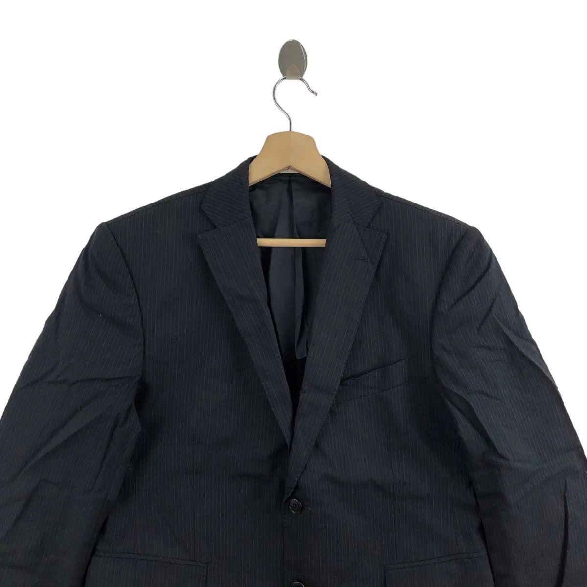 Vintage Vintage 90’ PINK PANTHER 2 Button Black Blazer Sport Coat Size 38R - 2 Thumbnail