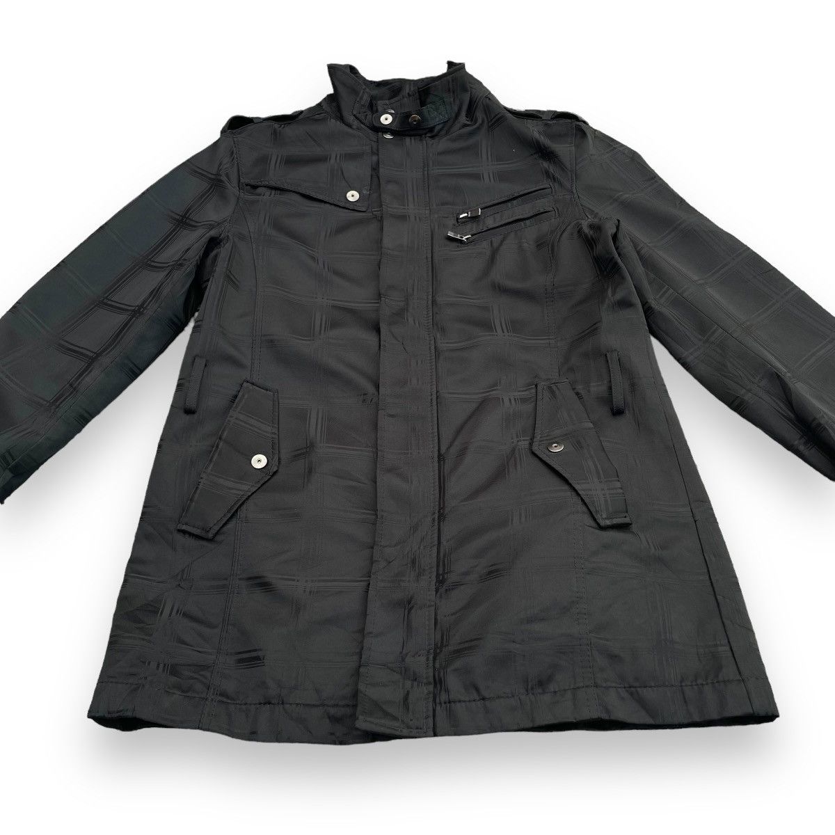 If Six Was Nine × Japanese Brand × Seditionaries 🇯🇵 DOUBLE FOCUS BUTTON UP FULL ZIP PUNK GOTHIC Size US L / EU 52-54 / 3 - 7 Thumbnail