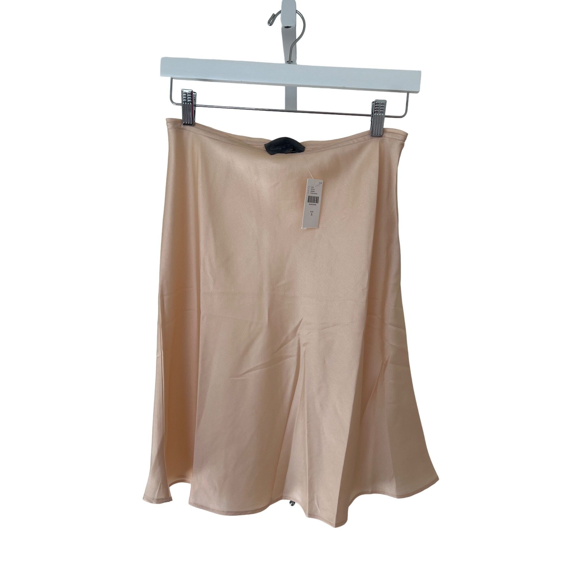 Anthropologie Sunday In Brooklyn Pearl Satin Skirt Size 27" / US 4 / IT 40 - 5 Thumbnail