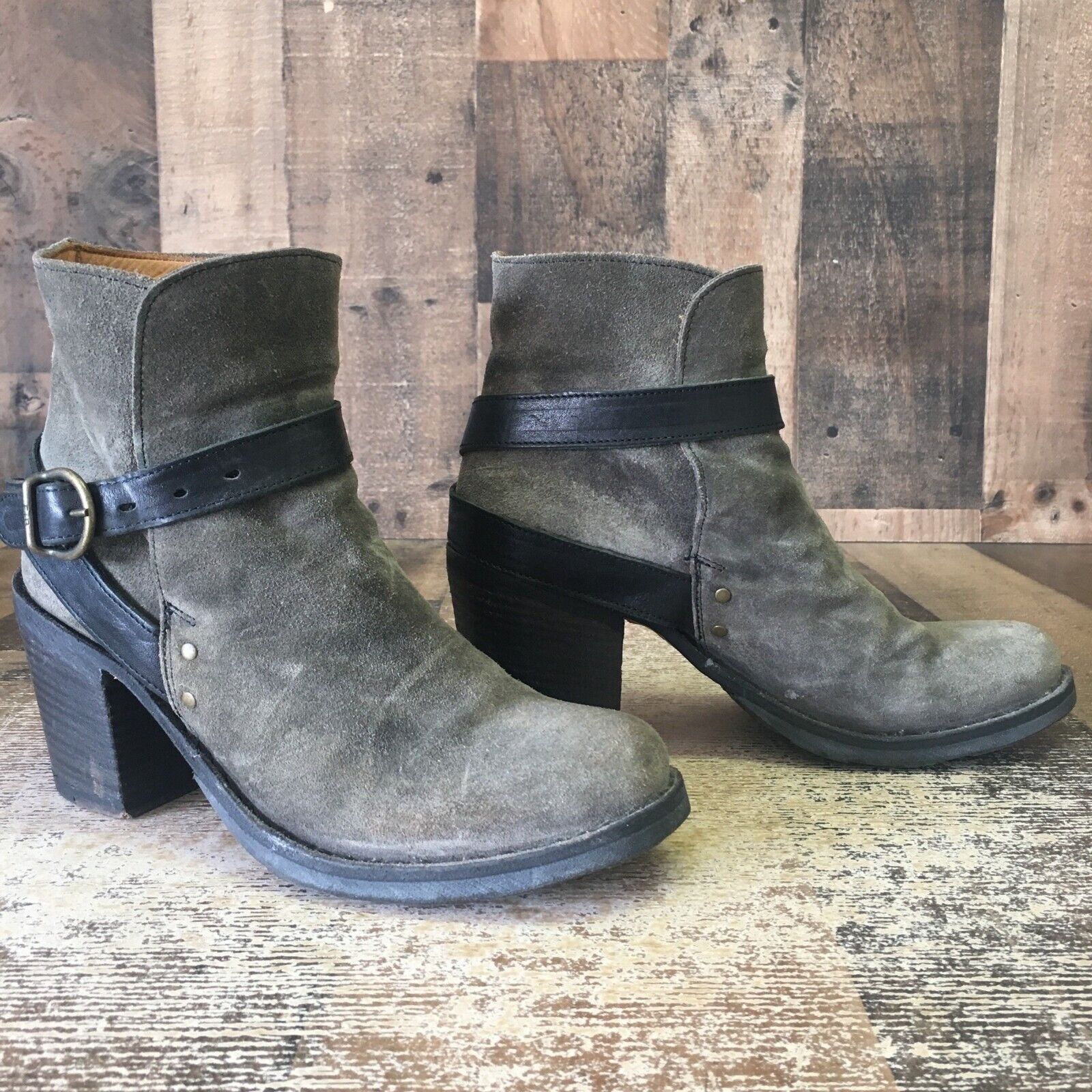 Fiorentini + Baker Fiorentini Baker Gray Ankle Suede Boots Womens EUR 36 US 6 Size US 6 / IT 36 - 5 Thumbnail