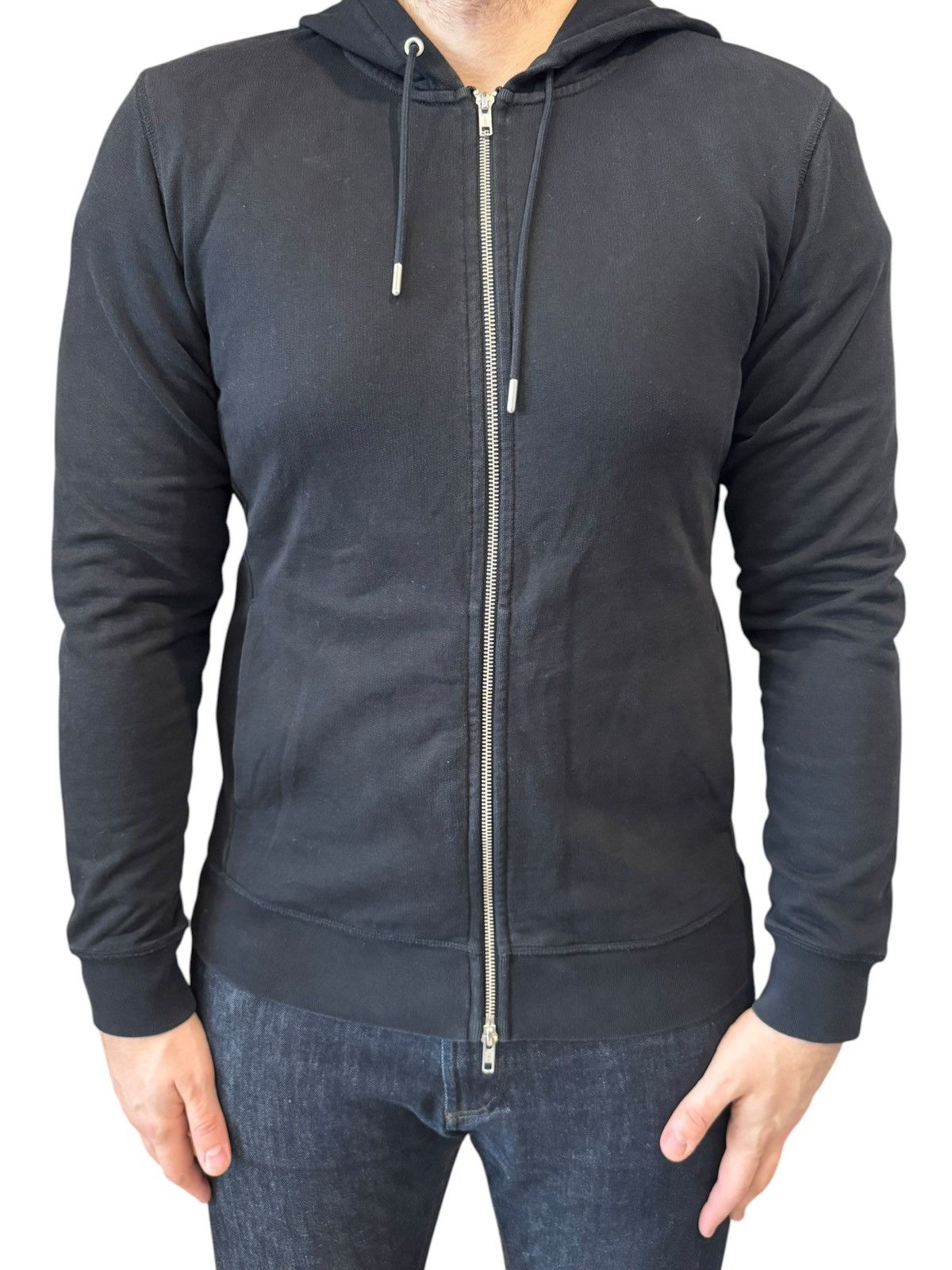 Asket Asket The Zip Hoodie Black Long Sweatshirt Medium Size US M / EU 48-50 / 2 - 1 Thumbnail