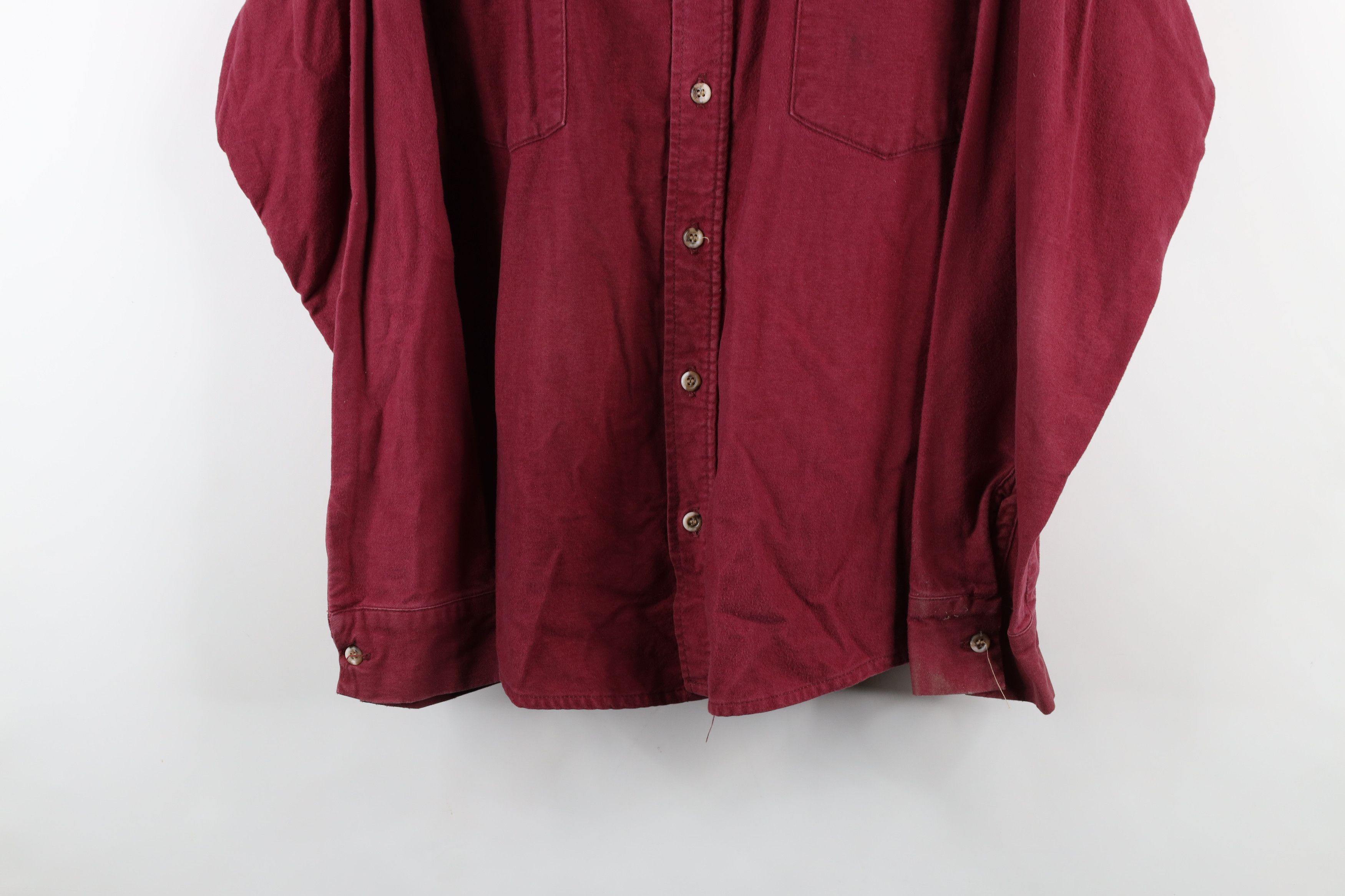 Vintage Vintage 90s Streetwear Heavy Chamois Cloth Button Shirt USA Size US XL / EU 56 / 4 - 3 Thumbnail