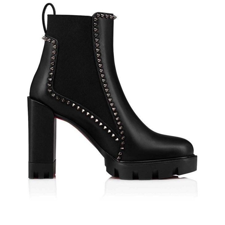 Christian Louboutin o1s1wg110924 Out Line Spikes Boots in Black Size US 10 / IT 40 - 1 Thumbnail