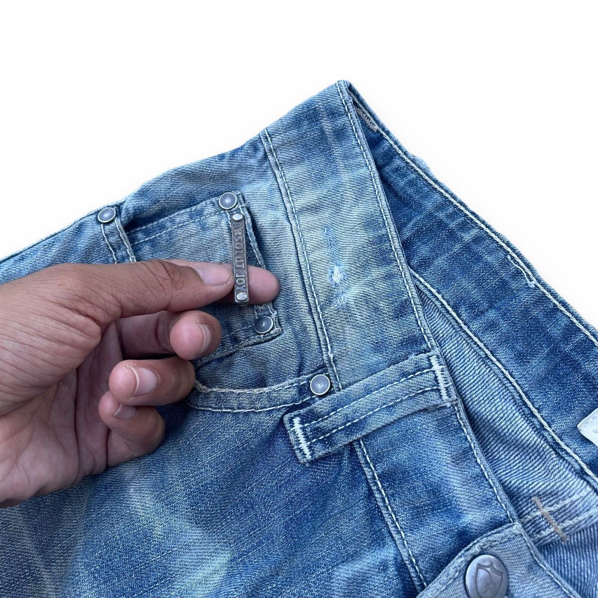 20471120 × Absolut Joy × Beauty Beast 🇯🇵 ABSOLUT JOY DISTRESSED LGB IFSIXWASNINE DENIM PANTS Size US 30 / EU 46 - 5 Thumbnail
