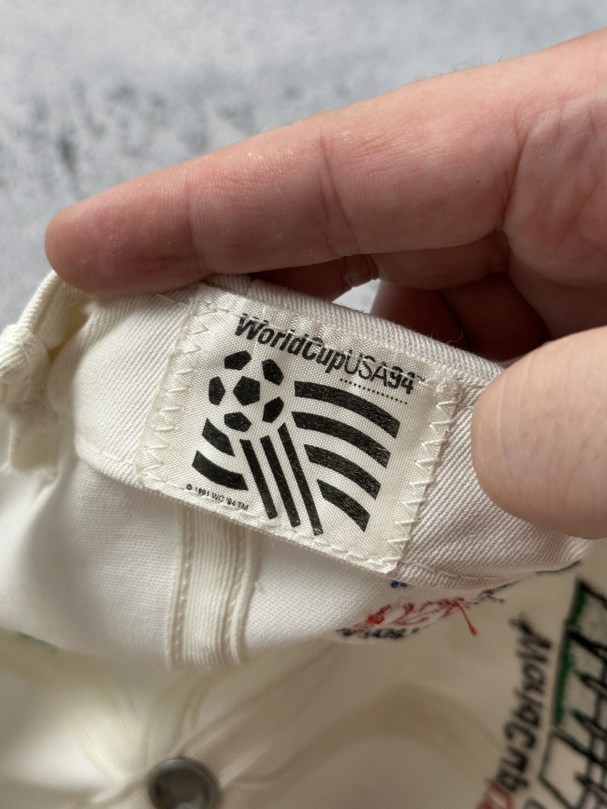 Vintage Vintage 1994 World Cup USA Italy #1 Snapback Hat Green White Size ONE SIZE - 13 Thumbnail