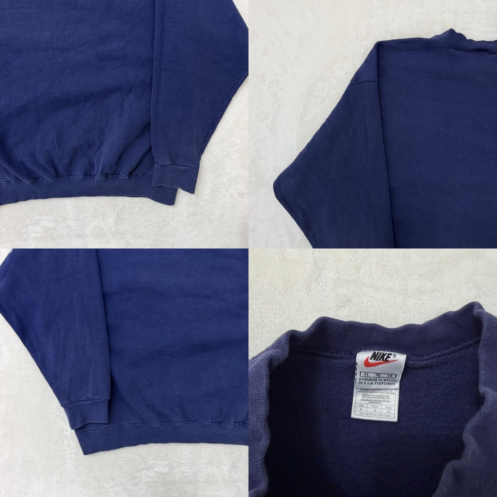 Nike VINTAGE Nike Sweatshirt Mens XL Blue Fleece Crewneck Pullover Swoosh Logo Size US XL / EU 56 / 4 - 9 Thumbnail