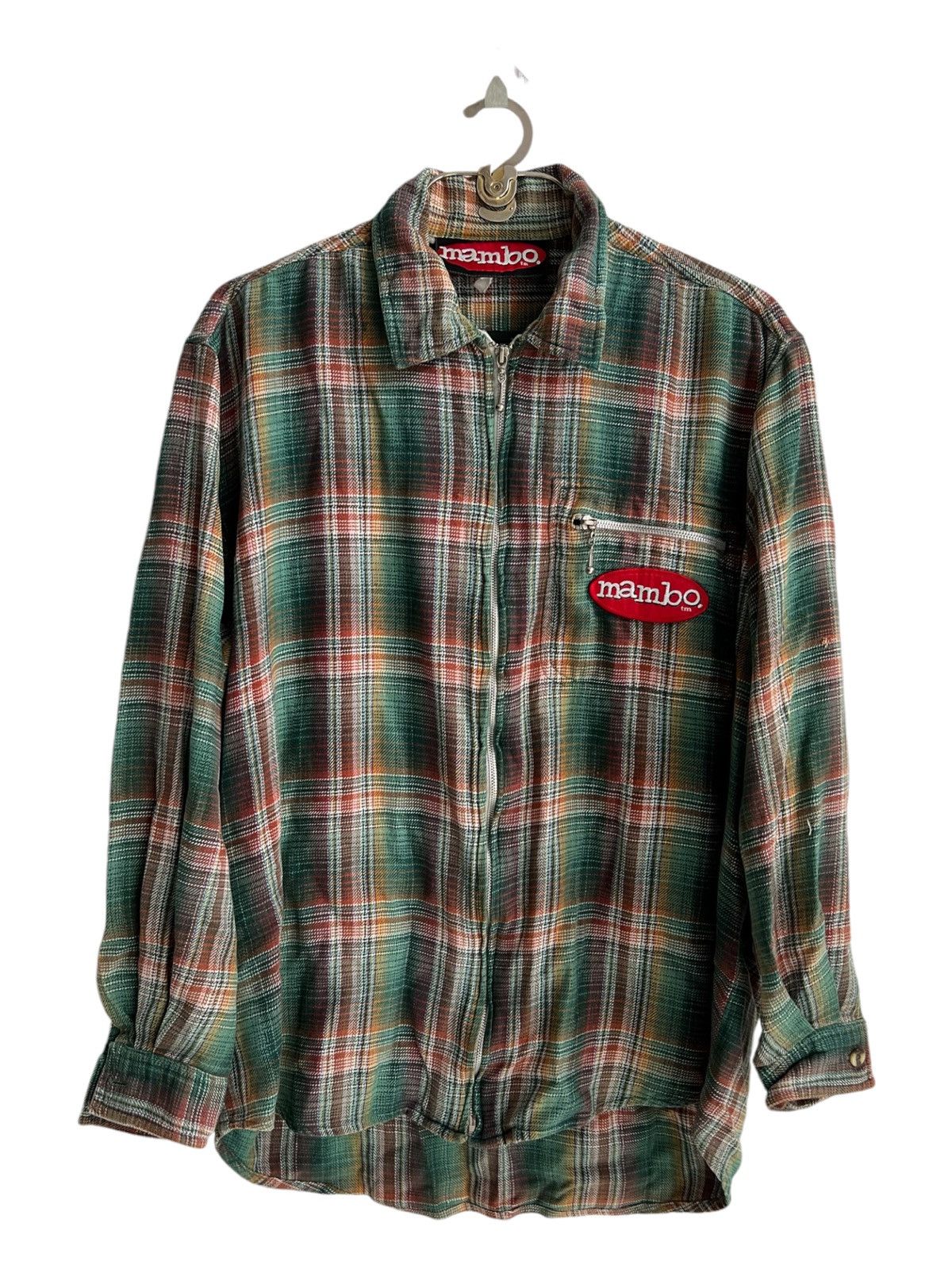Hook-Ups 1990s Mambo Beautiful Shadow Plaid Patch Pocket Work Jacket Size US L / EU 52-54 / 3 - 1 Thumbnail