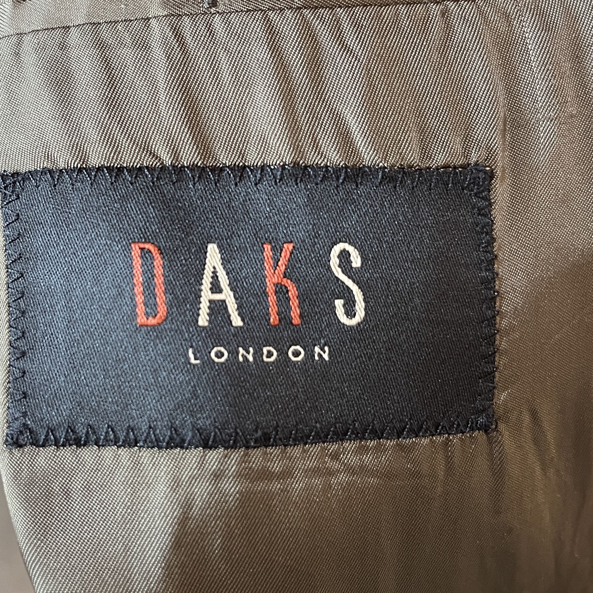 DAKS DAKS London Wool Silk Linen Hunting Jacket Suede Elbow IT50 Size 50S - 9 Thumbnail