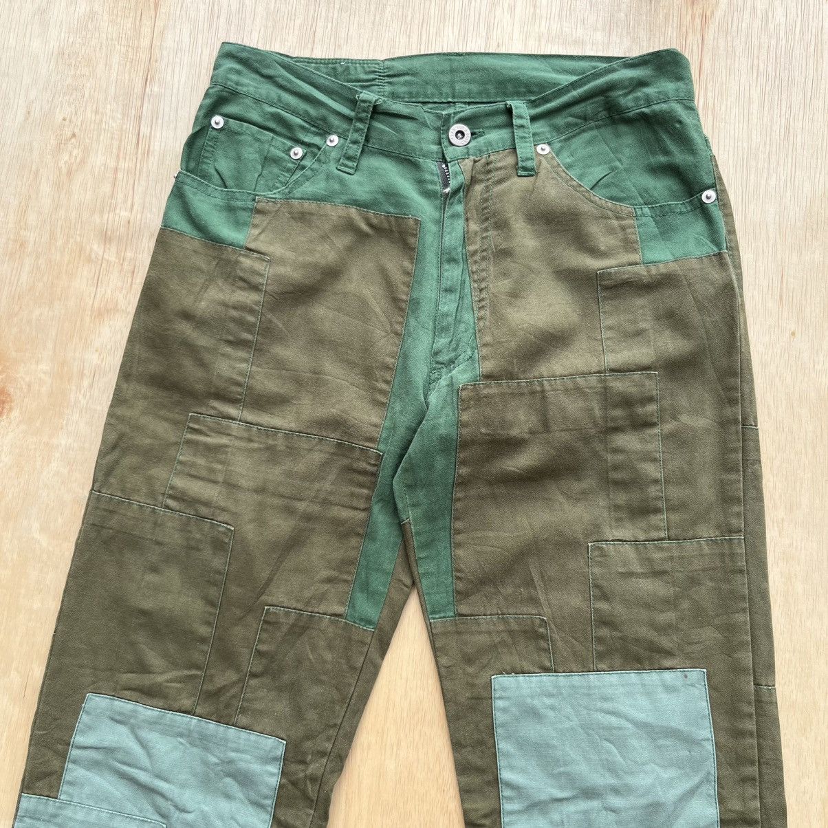 Japanese Brand LES VIS a BOIS VINTAGE PATCH WORK LIKE JUNYA WATANABE Size US 29 - 2 Thumbnail