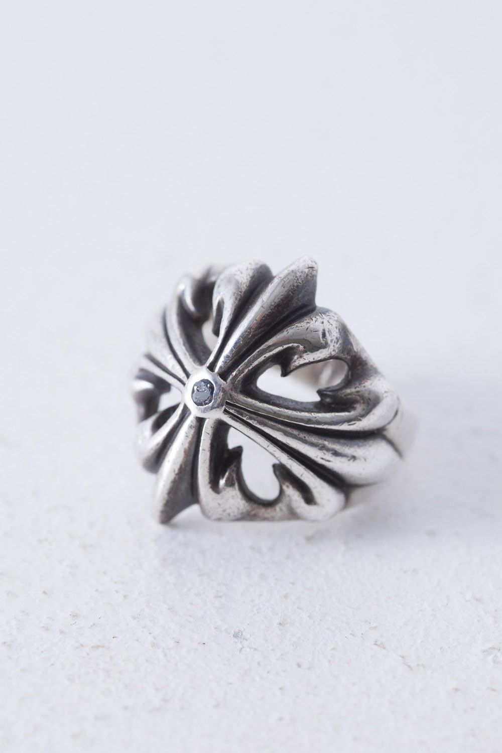 Vintage Holy Grave floral cross silver ring US 8.5 xx Size ONE SIZE - 1 Thumbnail