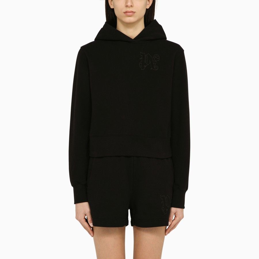 Palm Angels o1d2blof0924 Cotton Hoodie In Black Size M / US 6-8 / IT 42-44 - 1 Thumbnail