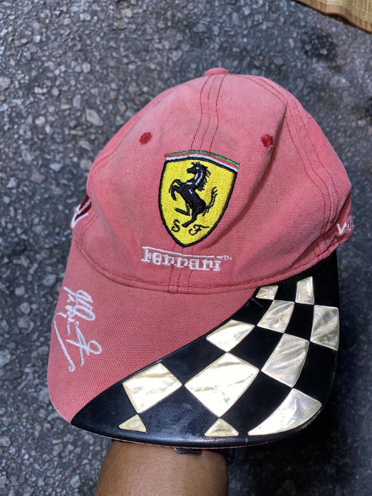 Ferrari Rare Vintage Hats Ferrari x Nascar Vintage Y2K 1996 Original Size ONE SIZE - 5 Thumbnail