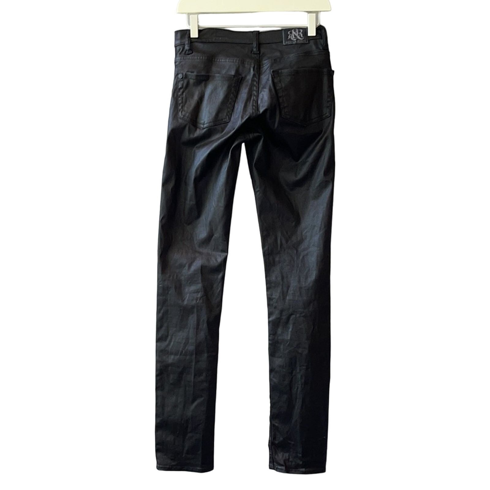 Rock & Republic Rock and Republic Berlin Black Coated Skinny Jeans Size 4M Size 27" / US 4 / IT 40 - 4 Thumbnail