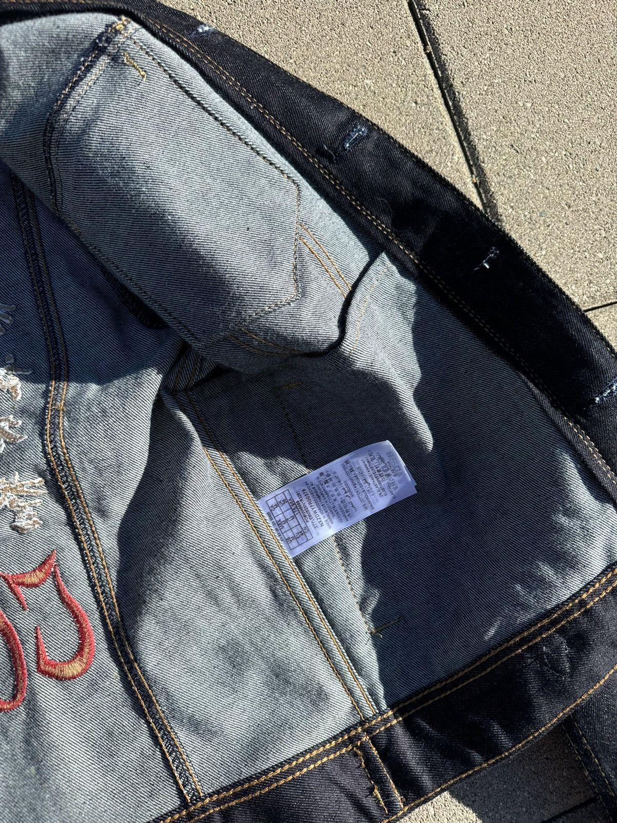Guess Raw Selvedge Denim Jacket Guess Men’s Rex Embroidered Size US M / EU 48-50 / 2 - 11 Thumbnail