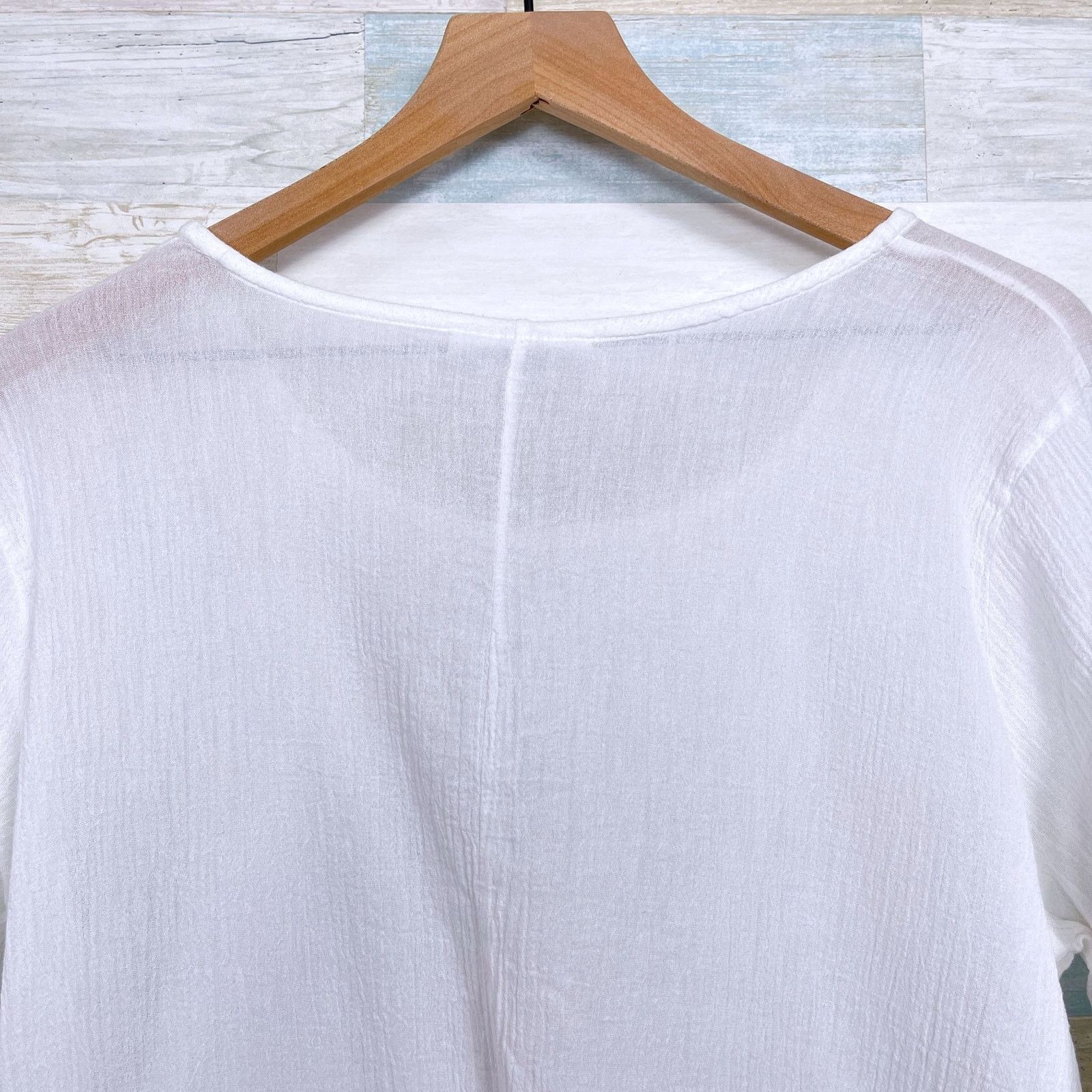 Bryn Walker Bryn Walker Gauze Lagenlook Tunic Top White 3/4 Sleeve XS Size XS / US 0-2 / IT 36-38 - 5 Thumbnail