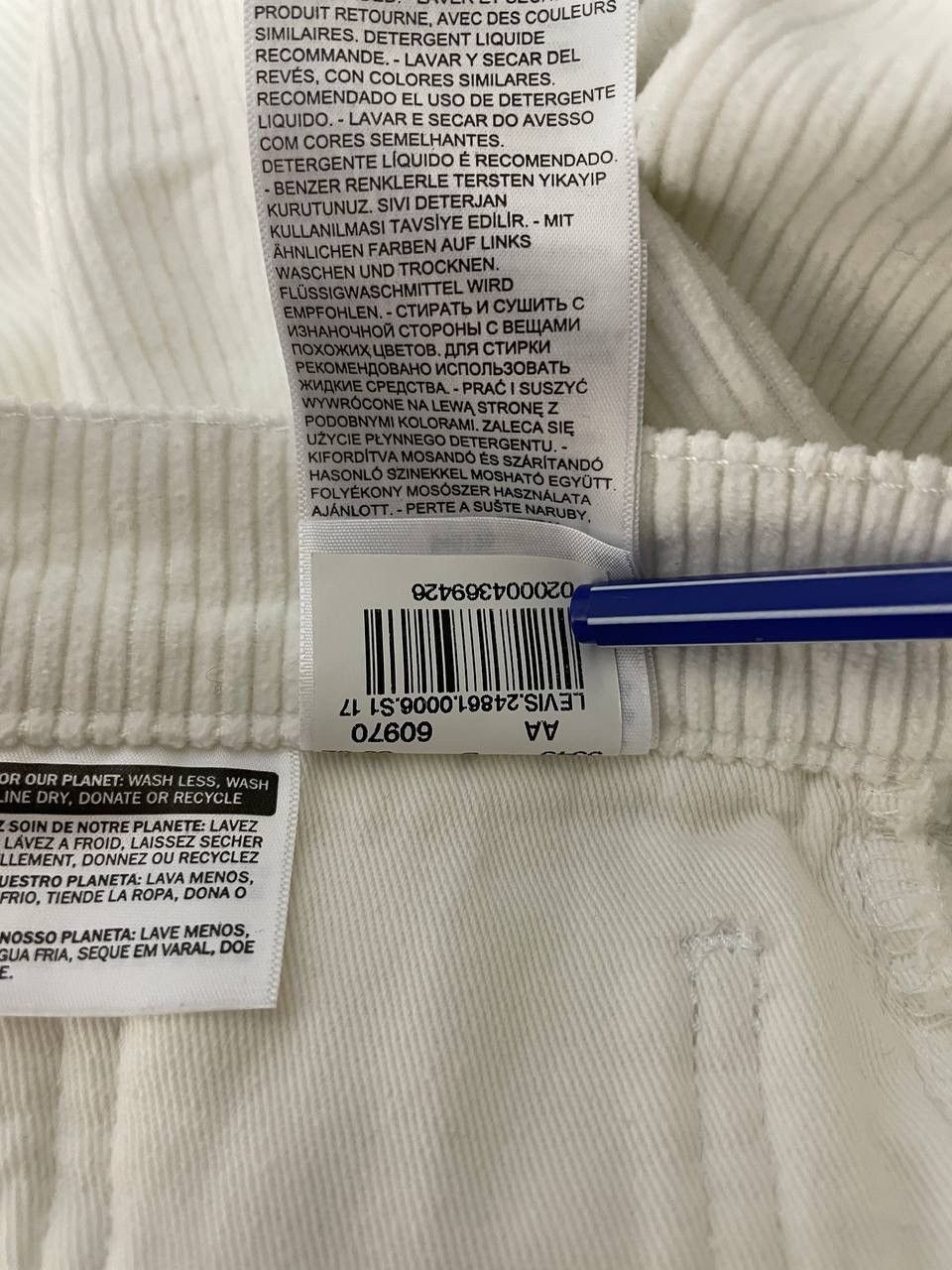 Gosha Rubchinskiy Gosha Rubchinskiy x Levi’s Corduroy White Pants Size US 30 / EU 46 - 25 Thumbnail