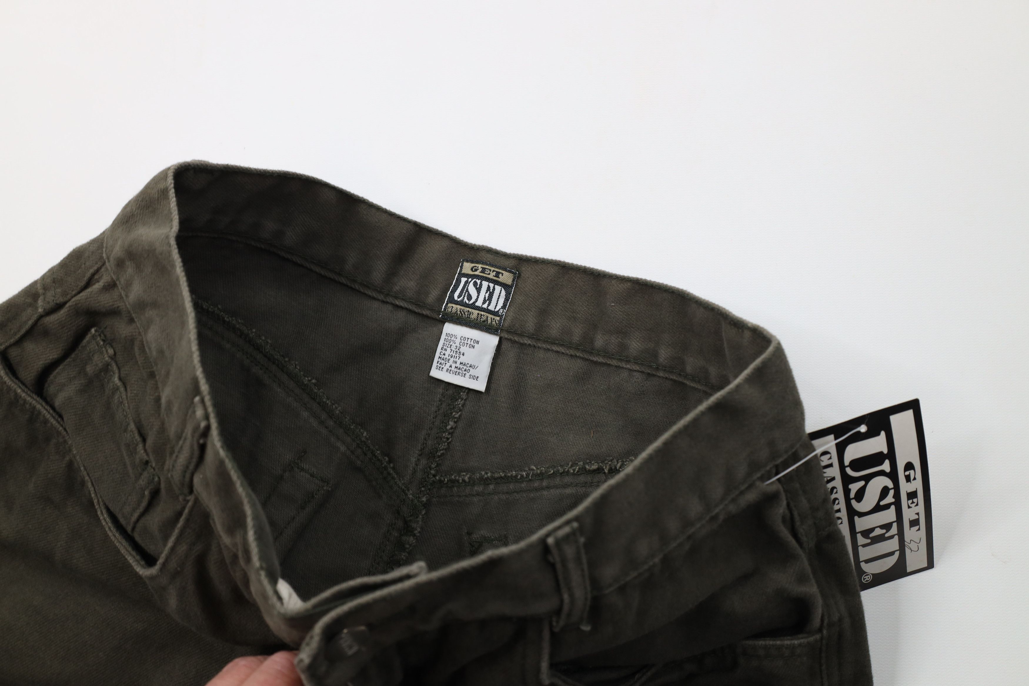 Vintage Deadstock Vintage 90s Streetwear Skateboard Jeans Olive Size US 32 / EU 48 - 7 Thumbnail