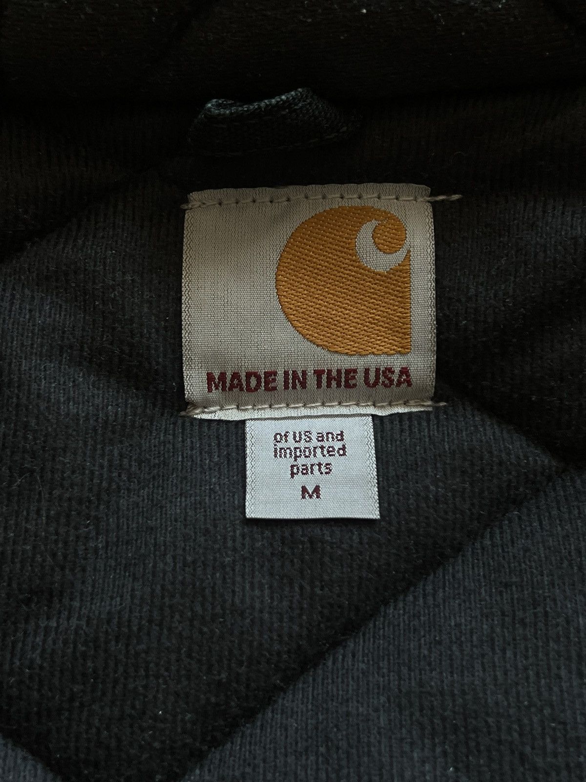 Carhartt × Carhartt Wip Carhartt Active Detroit Black Faded 2000's Vintage Jacket Size US M / EU 48-50 / 2 - 4 Thumbnail