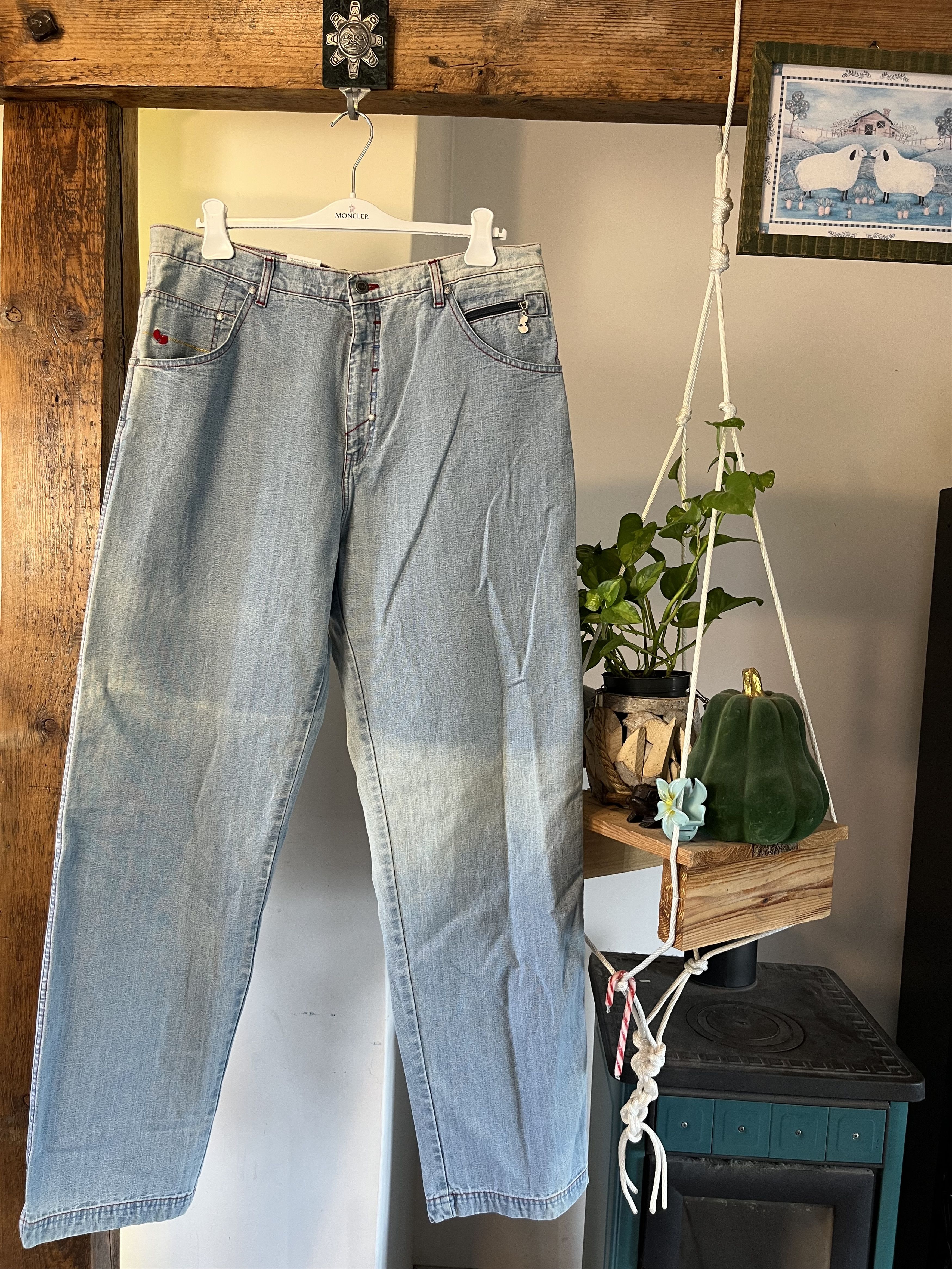Vintage × Wu-Tang Clan DSWT Vintage 90s Wu-Wear Baggy Denim Jeans Size US 38 / EU 54 - 1 Thumbnail