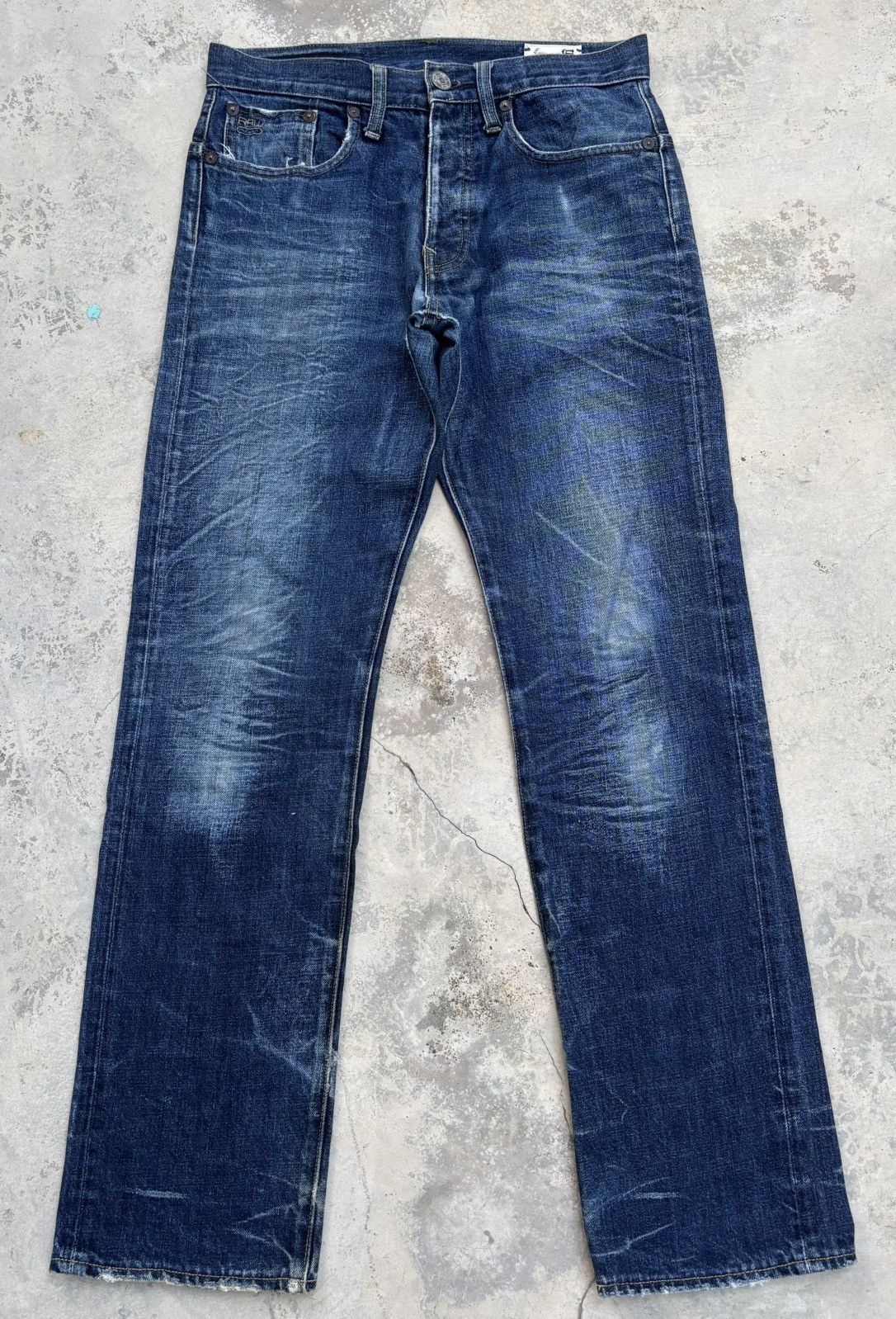 G-Star × Pharrell G-Star Raw Blue Washed Denim Jeans Size US 30 / EU 46 - 7 Thumbnail