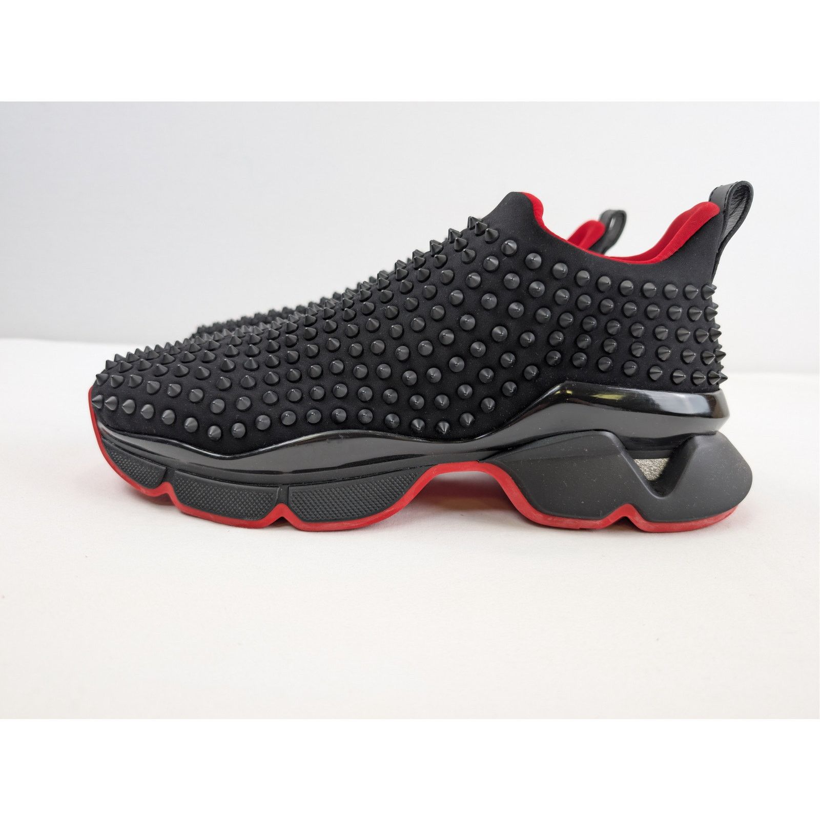 Christian Louboutin o1rshd1 Spike Sock Flat Shoe Boots Sneakers in Black Size US 12 / EU 45 - 11 Thumbnail