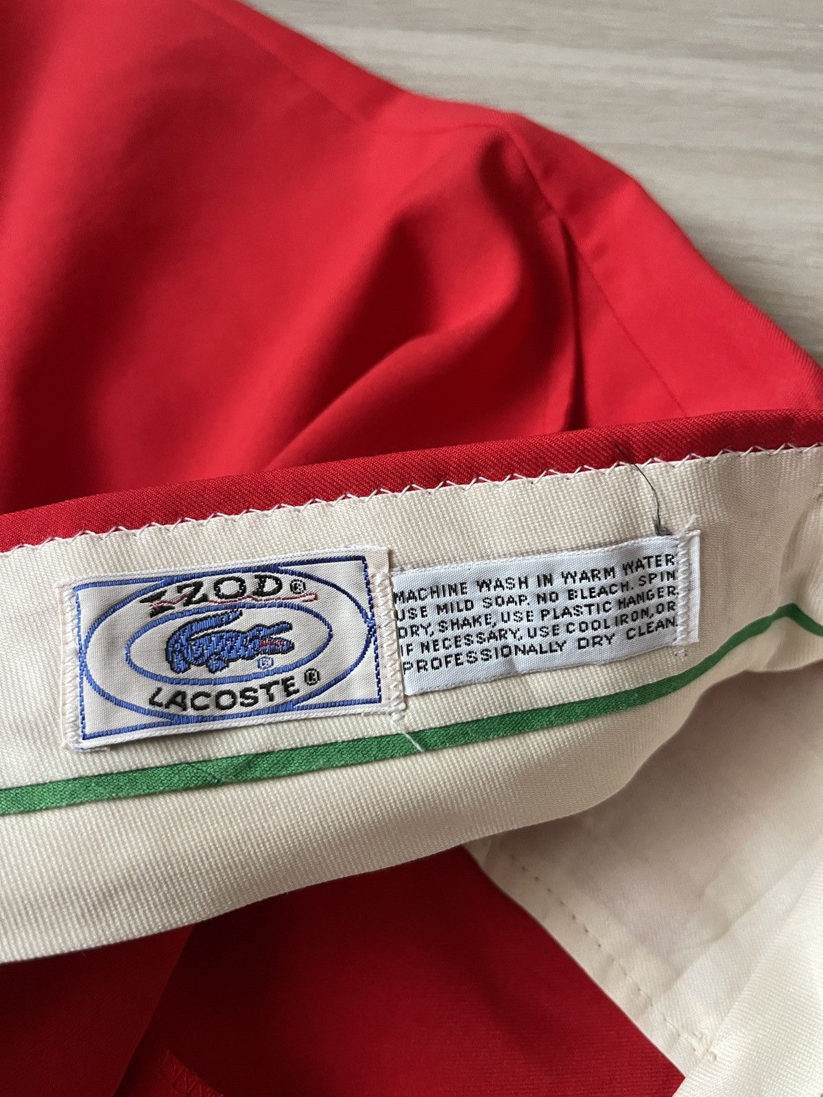 Lacoste Lacoste izod vintage classic men's red pants trousers Size 42R - 12 Thumbnail