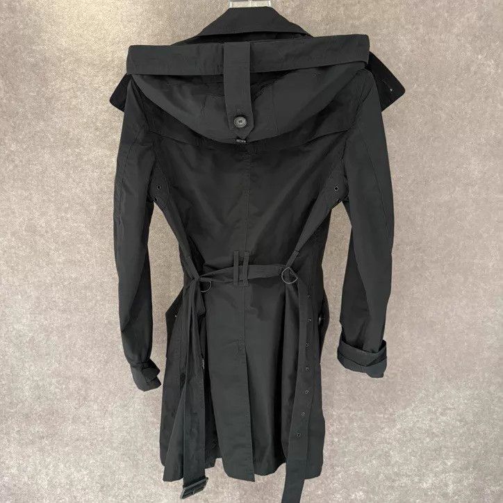 Burberry BURBERRY Black Long Trench Coat UK8 New with tags Size S / US 4 / IT 40 - 2 Thumbnail
