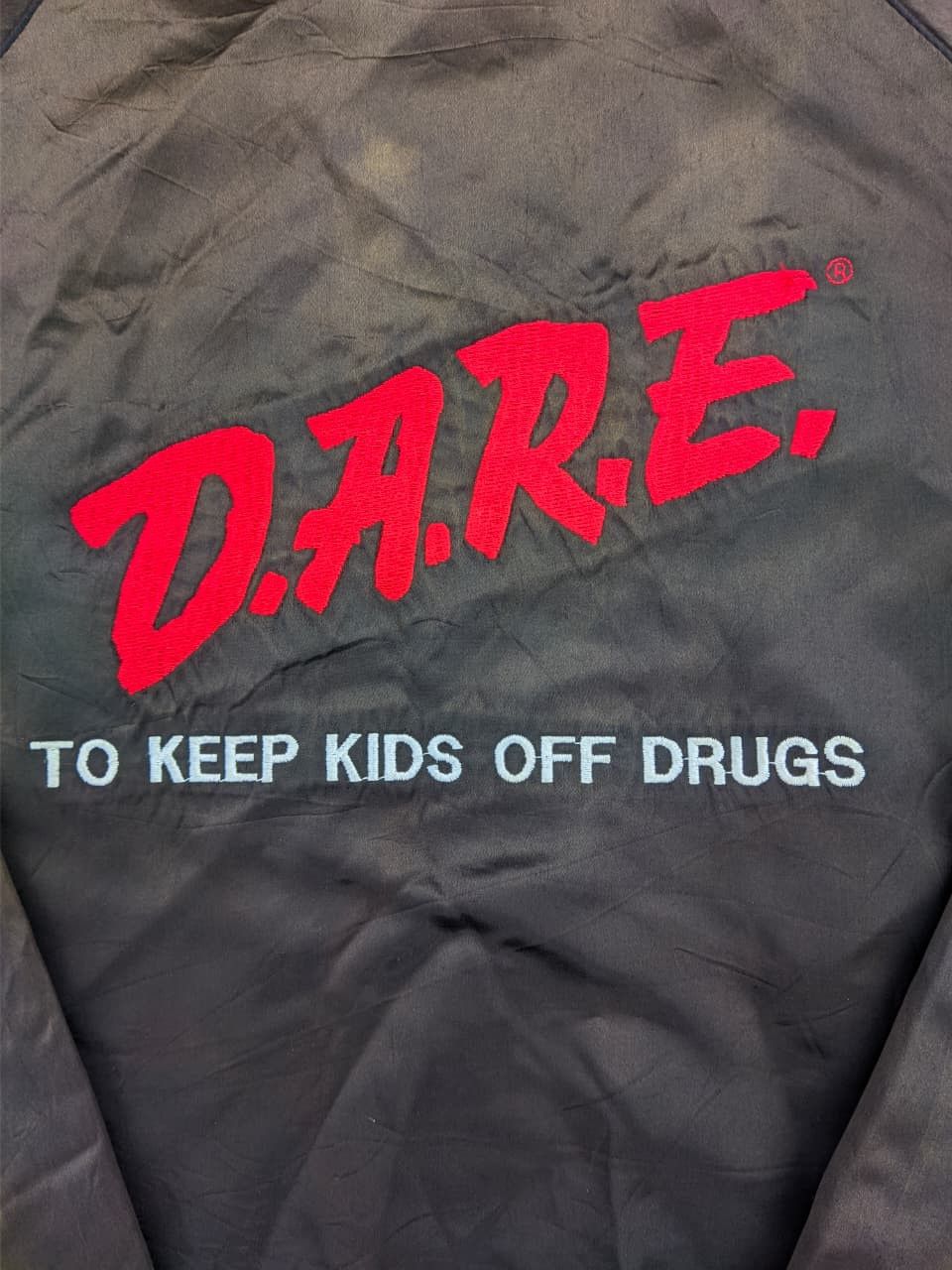 D.A.R.E Vintage 90s D.A.R.E Bomber Jacket Size US L / EU 52-54 / 3 - 3 Thumbnail