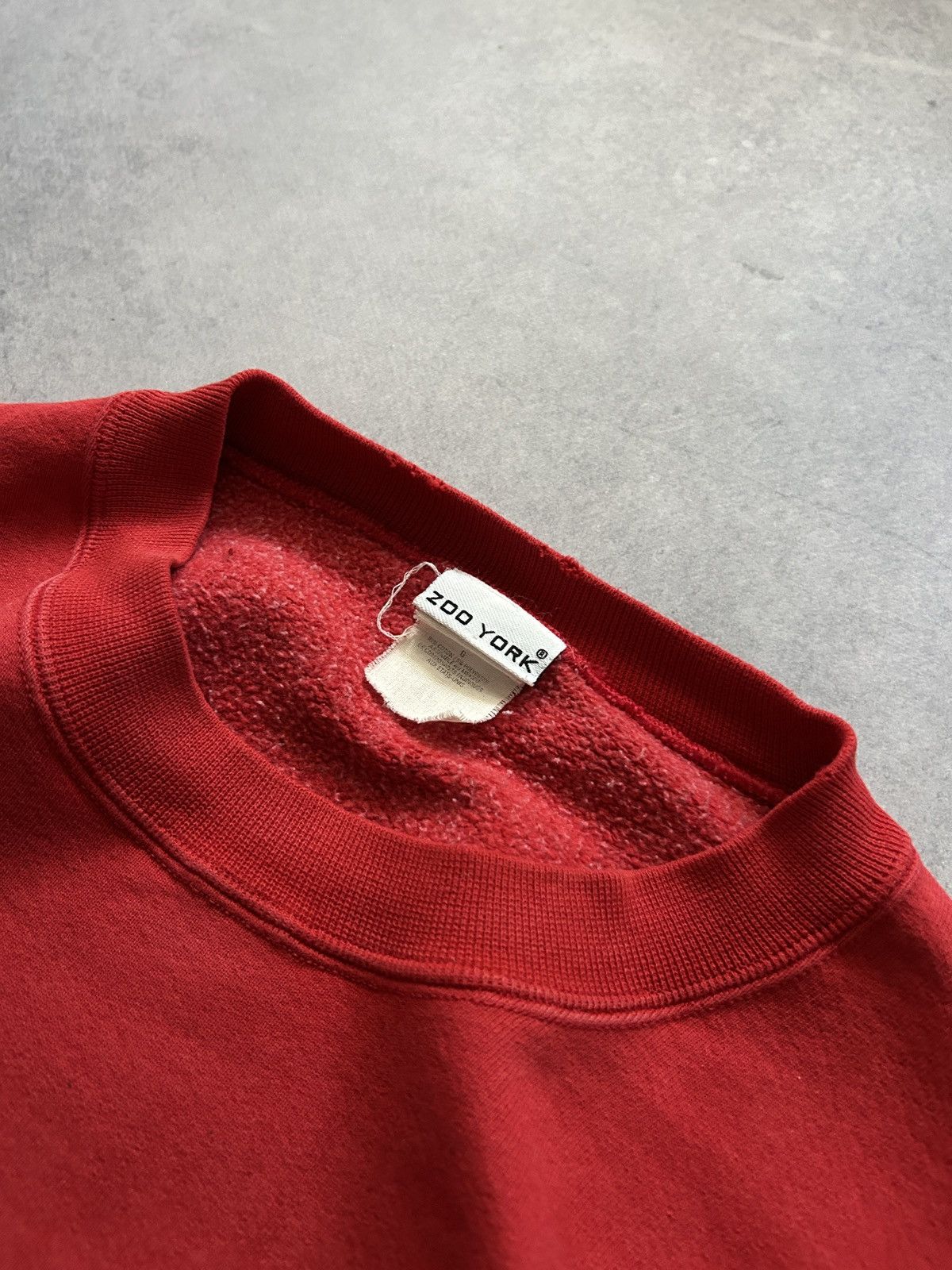 Vintage × Zoo York Vintage Crazy Zoo York big logo rap sweatshirt mens red Size US L / EU 52-54 / 3 - 4 Thumbnail