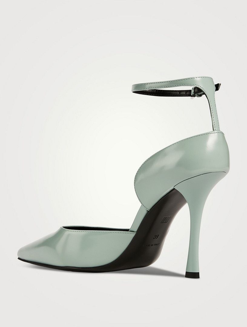 Givenchy o1srvl11e1224 Leather Pumps With Stockings in Green Size US 8 / IT 38 - 3 Thumbnail