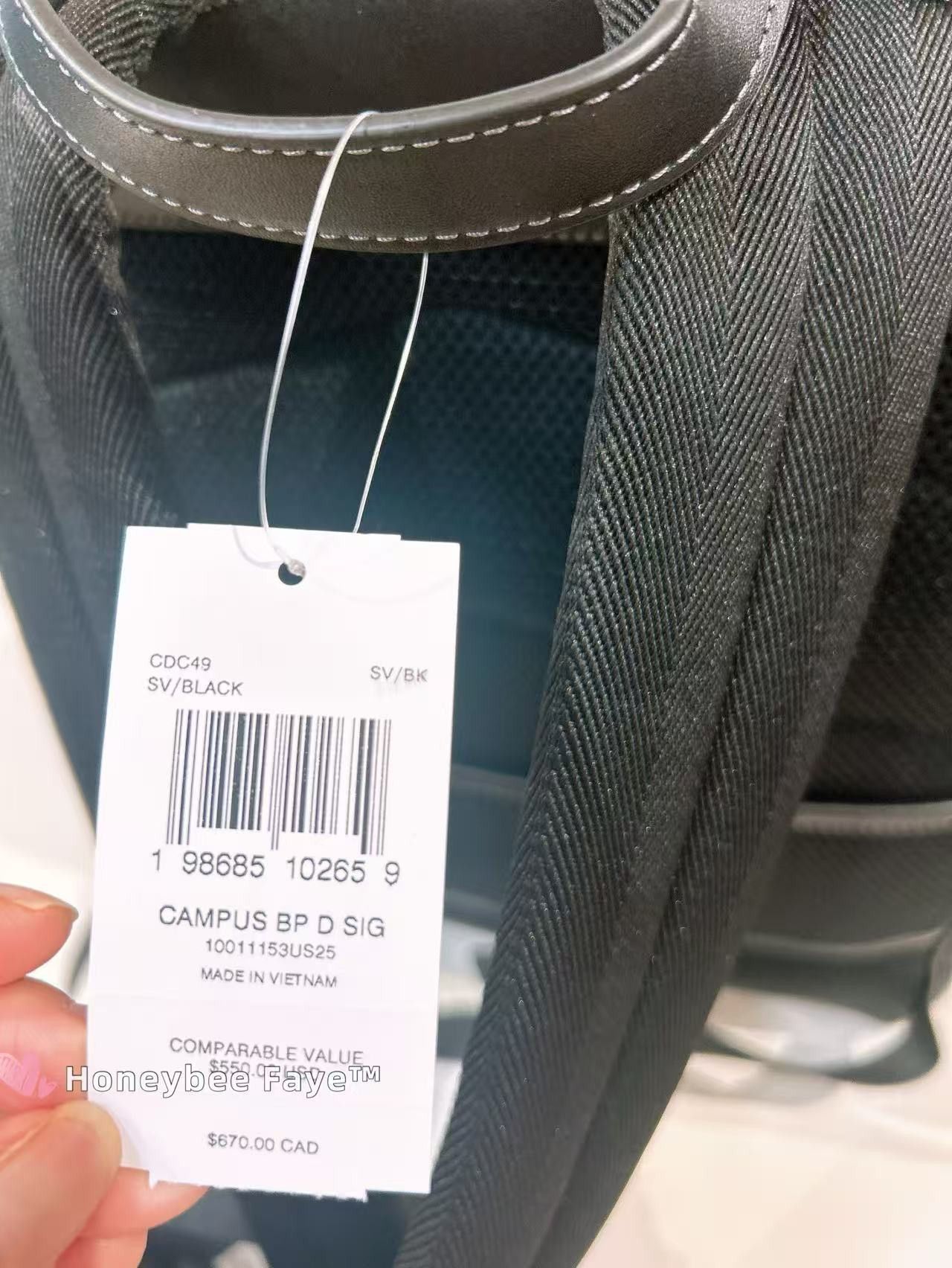 Coach Taylor Backpack In Signature Denim CDC49 Size ONE SIZE - 6 Thumbnail
