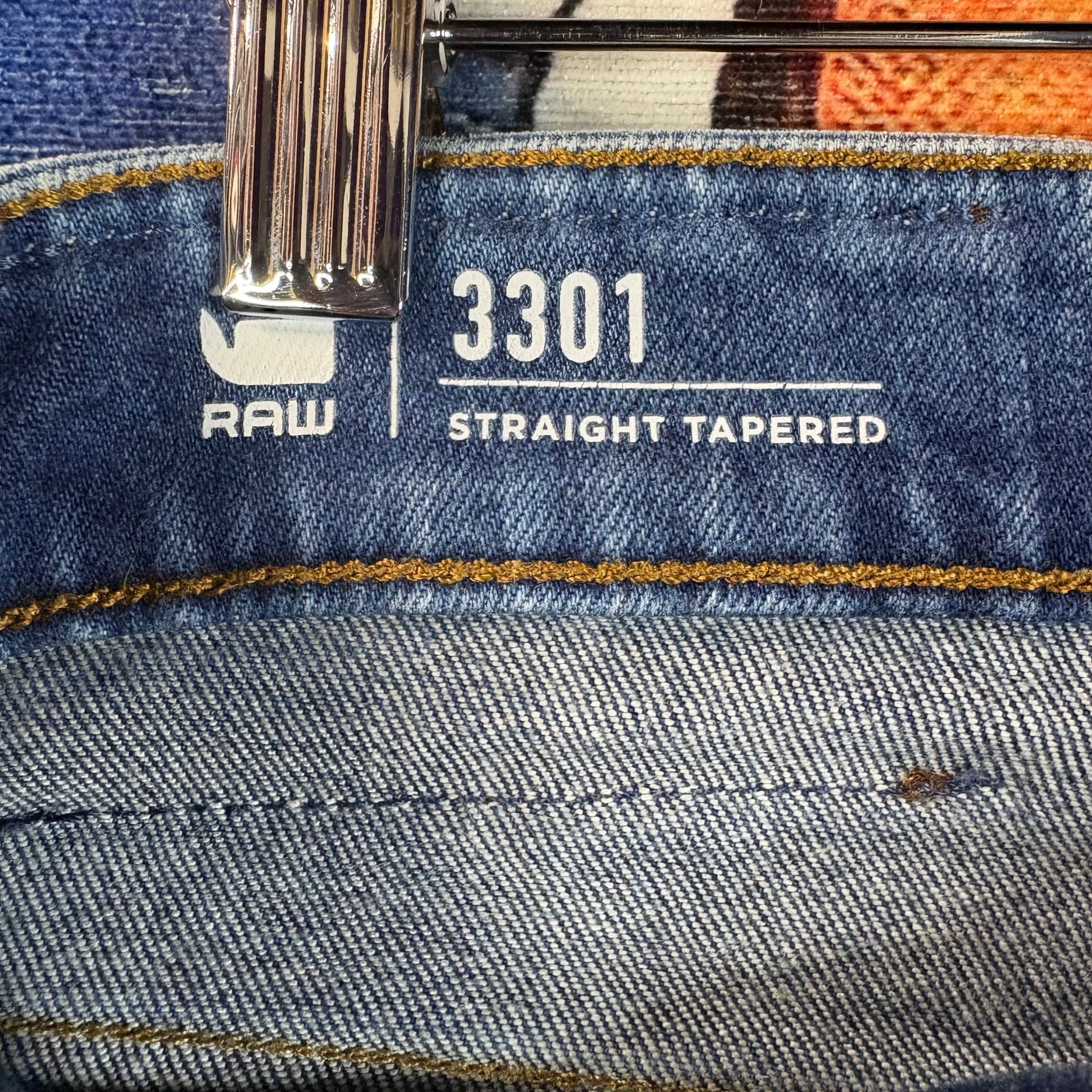 G-Star G-Star 3301 Straight Tapered Jeans Size 31" Size US 31 - 2 Thumbnail