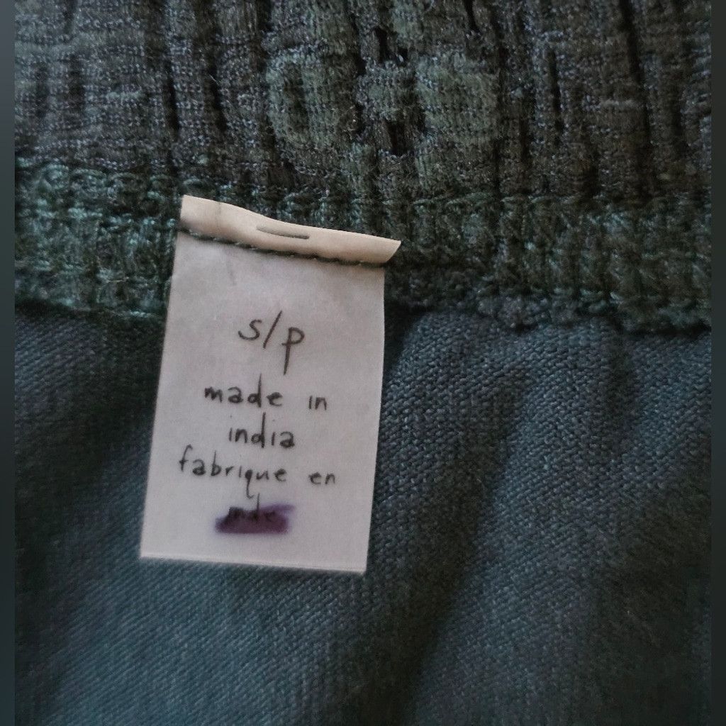Free People Free People Dark Green Patterned Women's Pants Size 26" / US 2 / IT 38 - 3 Thumbnail
