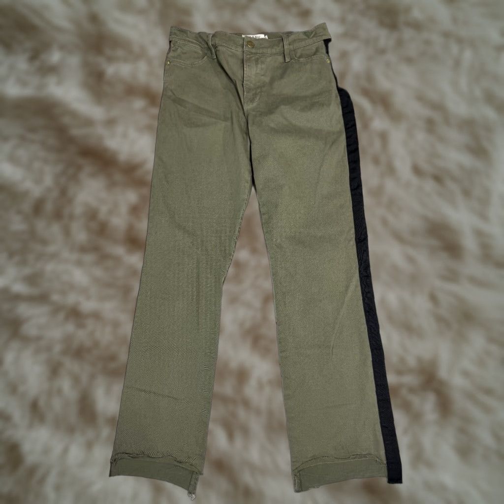 Frame FRAME Jeans London-Los Angeles Green Le Hight Straight Cotton Womens Sz 29 Denim Fashion 90s? Size 29" - 1 Thumbnail