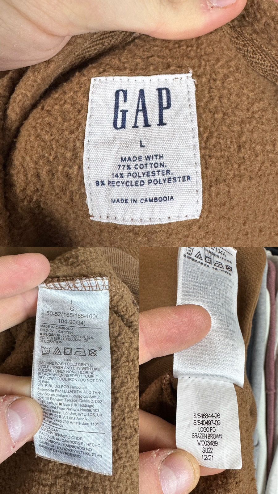 Gap Gap Big Logo Hoodie Size US L / EU 52-54 / 3 - 4 Thumbnail