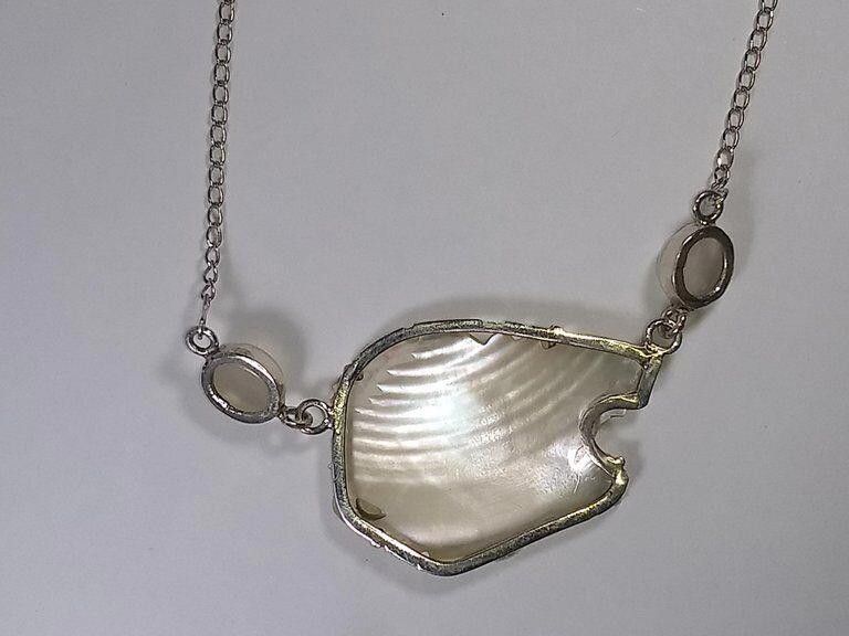 Designer Alberto Mexican Handmade Moonstone Sterling Silver Necklace Size ONE SIZE - 5 Thumbnail