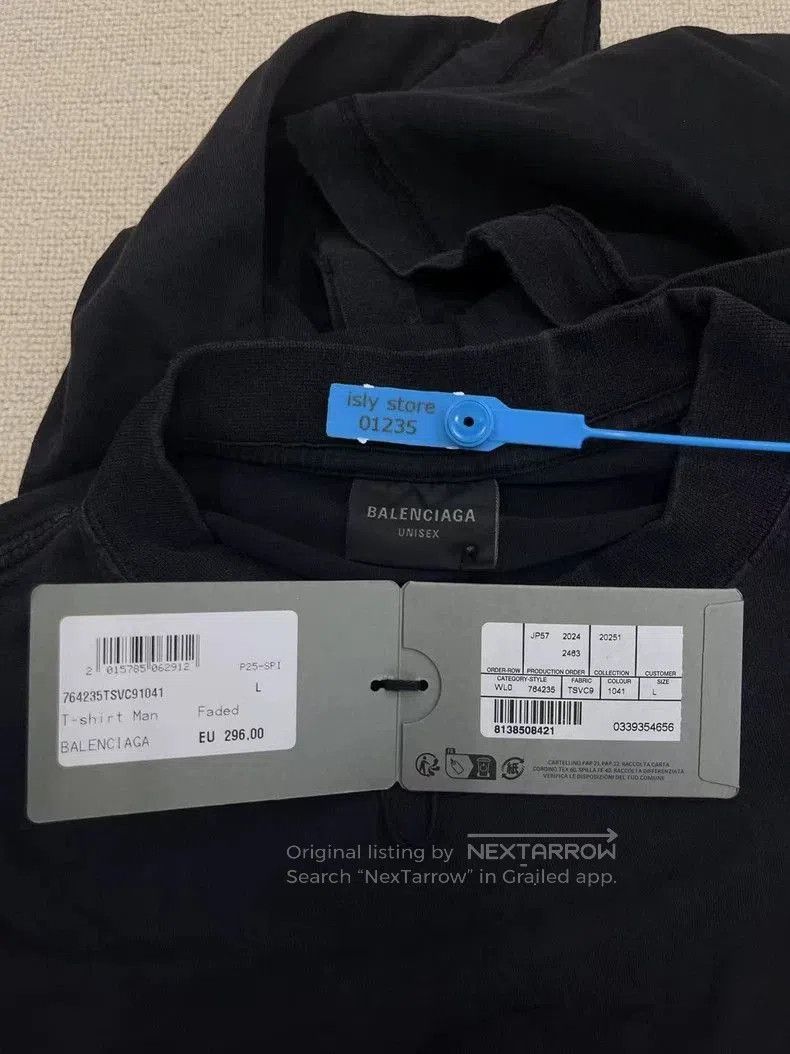 Balenciaga Balenciaga Faded Short Sleeve T. Size US L / EU 52-54 / 3 - 5 Thumbnail
