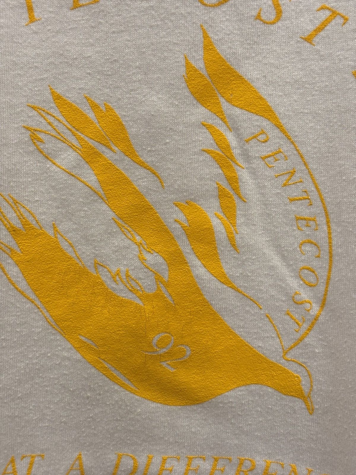 Jerzees Vtg 90’s Jesus Pentecost Dove Tee New Testament Church Sz: L Size US L / EU 52-54 / 3 - 3 Thumbnail