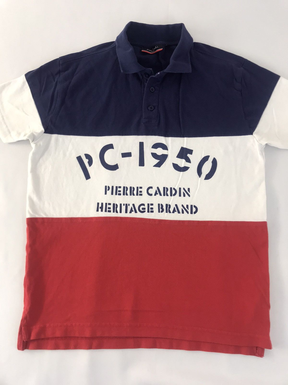 Pierre Cardin Pierre Cardin Paris 1950 Heritage Brand Spell Out Polo Tee Size US M / EU 48-50 / 2 - 3 Thumbnail