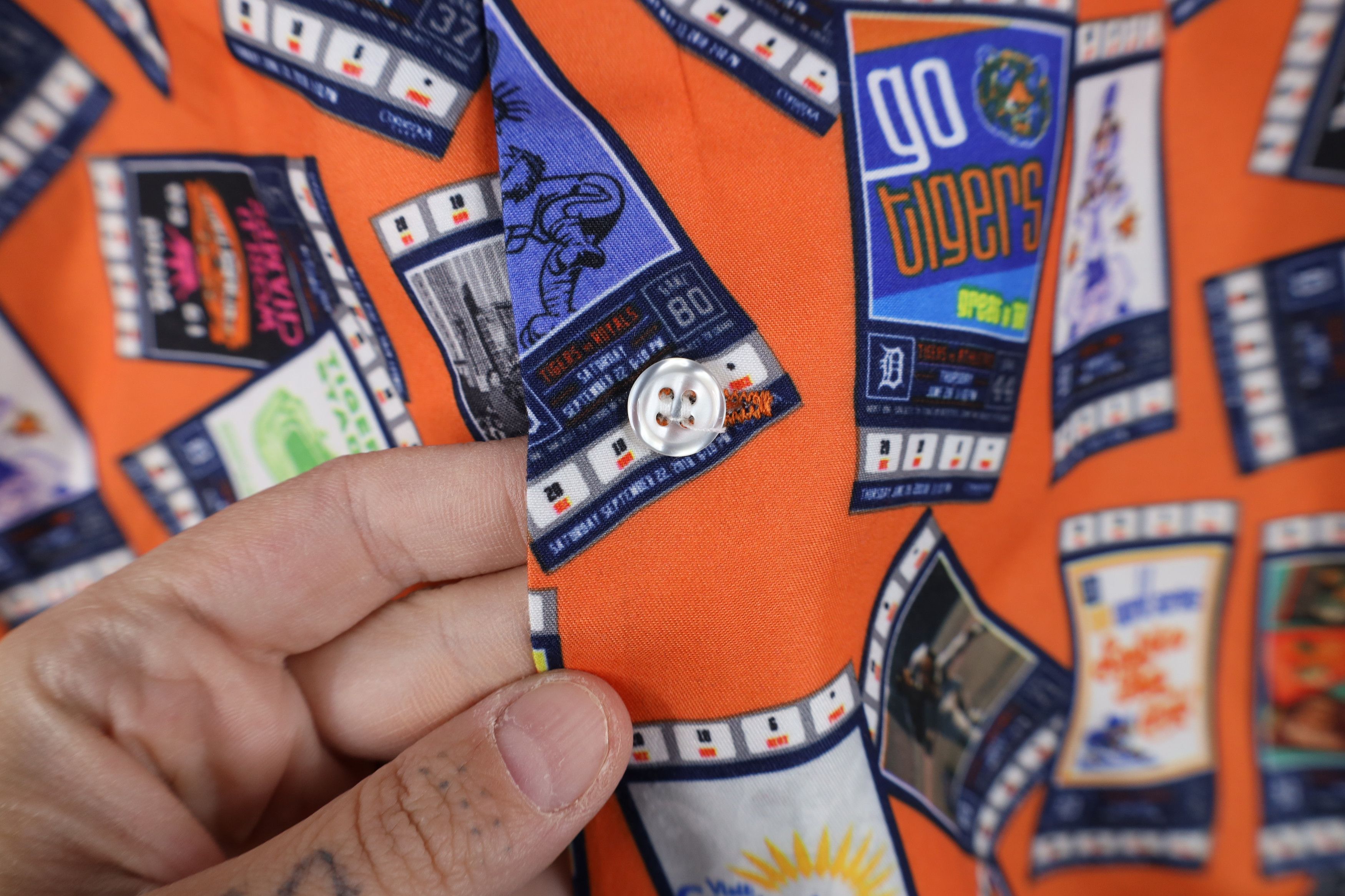 Vintage Vintage Baseball All Over Print Camp Collar Button Shirt Size US XXL / EU 58 / 5 - 4 Thumbnail