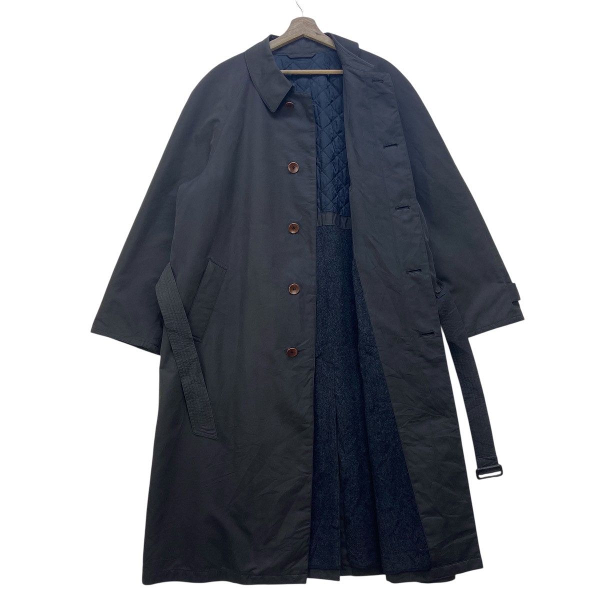 Japanese Brand Japanese Brand Durban Yohji Yamamoto Long Coat Size US L / EU 52-54 / 3 - 3 Thumbnail