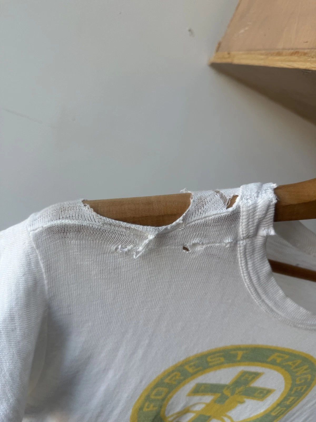 Vintage 1940's-50's True Vintage thrashed forest rangers t-shirt Size US M / EU 48-50 / 2 - 5 Thumbnail