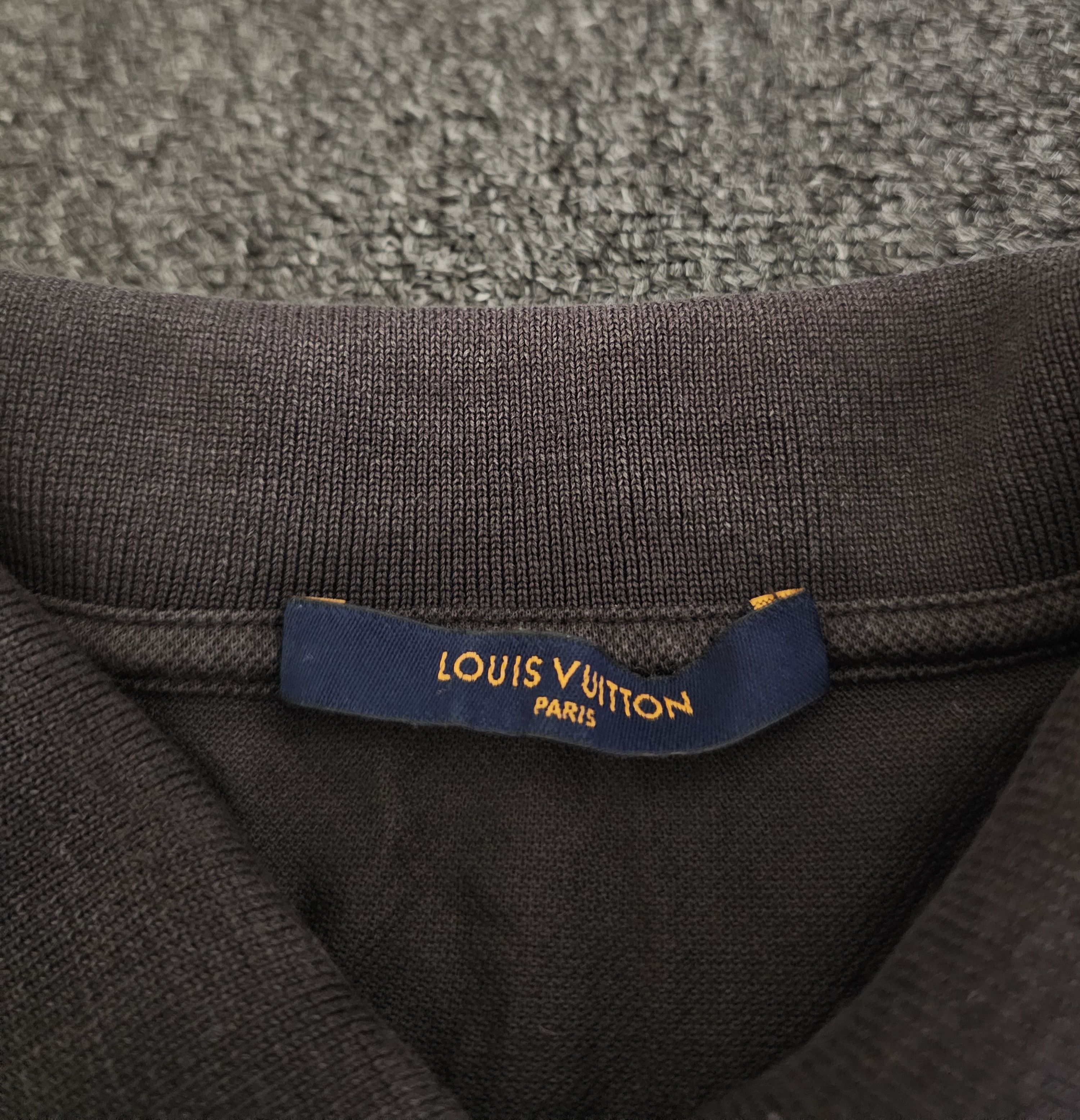 Louis Vuitton Louis Vuitton Men's Dark Brown Polo Shirt Size L Size US M / EU 48-50 / 2 - 3 Thumbnail