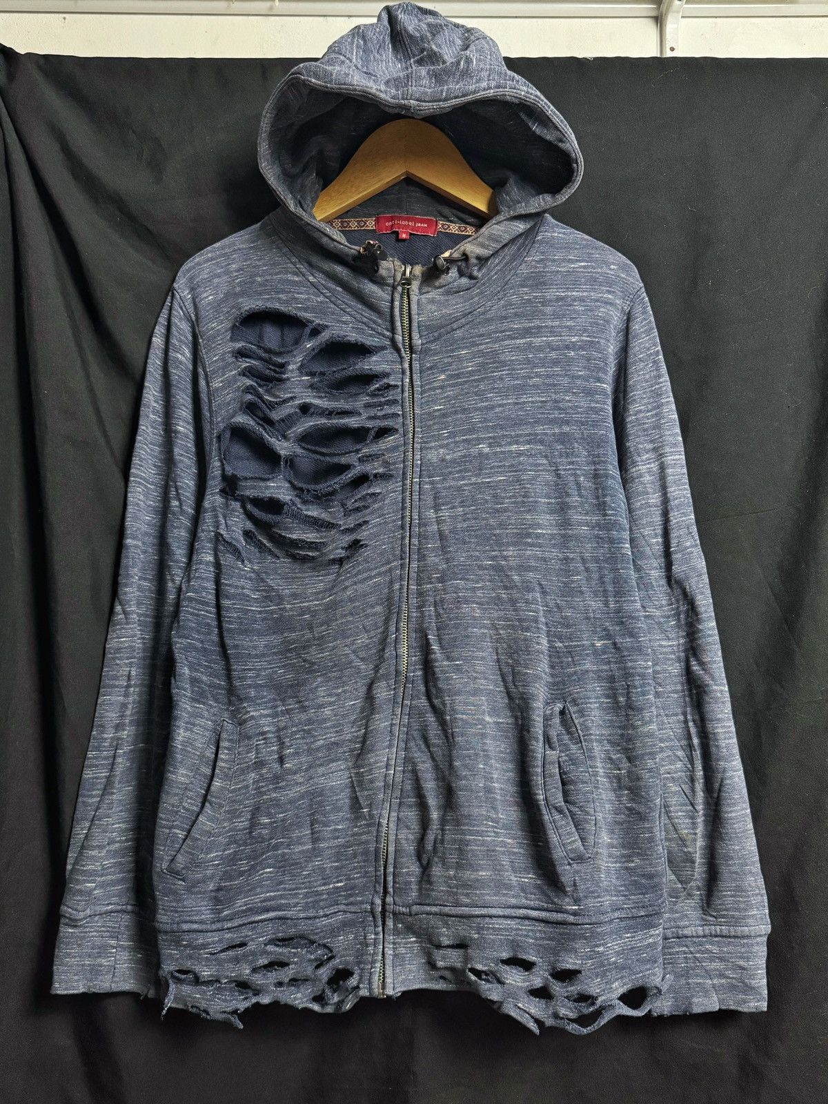 If Six Was Nine × Japanese Brand × Le Grande Bleu (L.G.B.) Distressed Hoodie Faded ALR Ifsixwasnine lgb Size US M / EU 48-50 / 2 - 1 Thumbnail