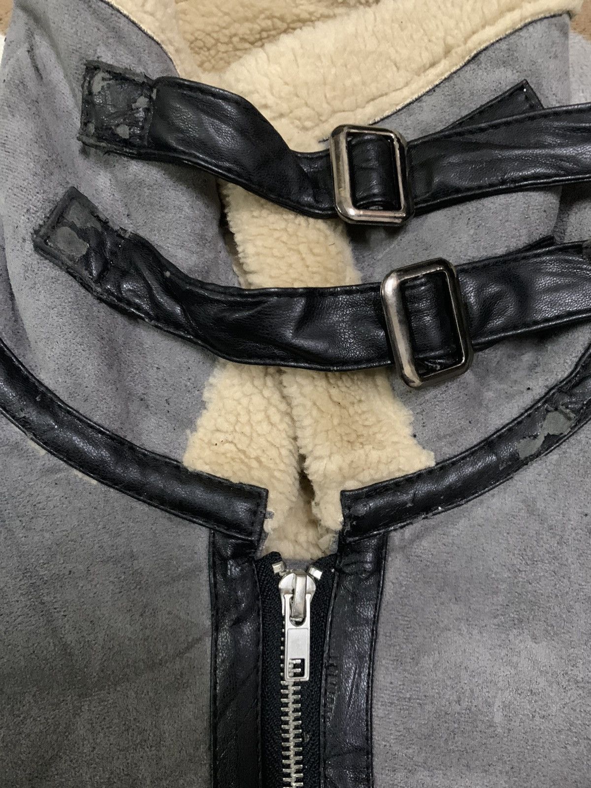 Japanese Brand Japanese WWG Faux Suede Sherpa Lined Oversized B3 Jacket Size US XXL / EU 58 / 5 - 6 Thumbnail