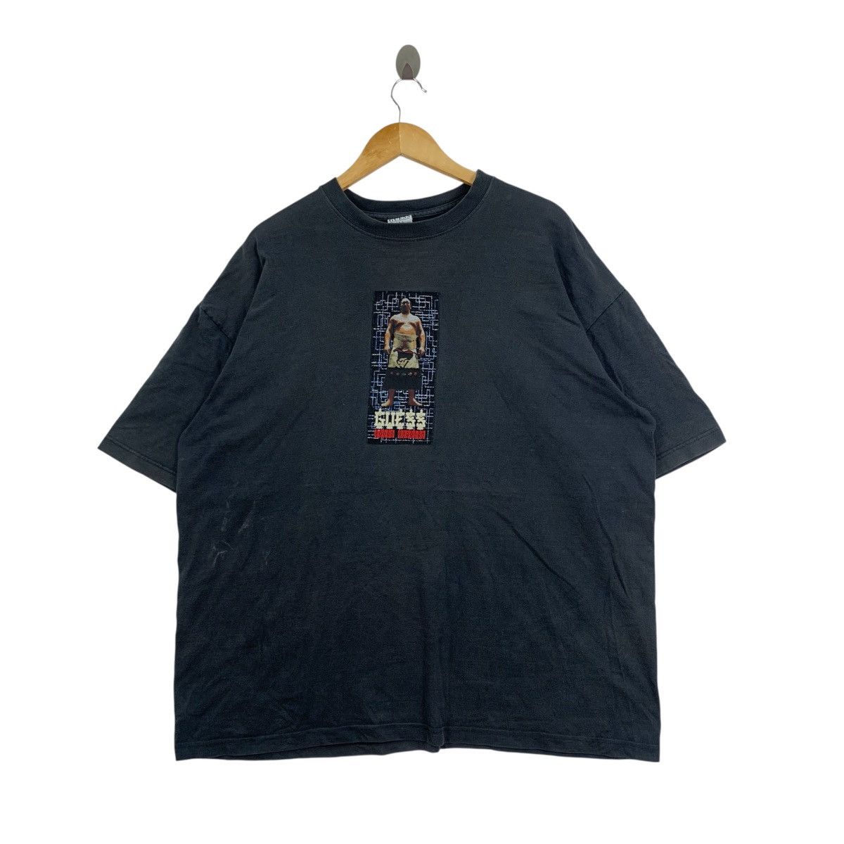 Guess Vintage 90s GUESS USA SUMO Jeans Company Short Sleeve Tshirt Size US XXL / EU 58 / 5 - 1 Thumbnail