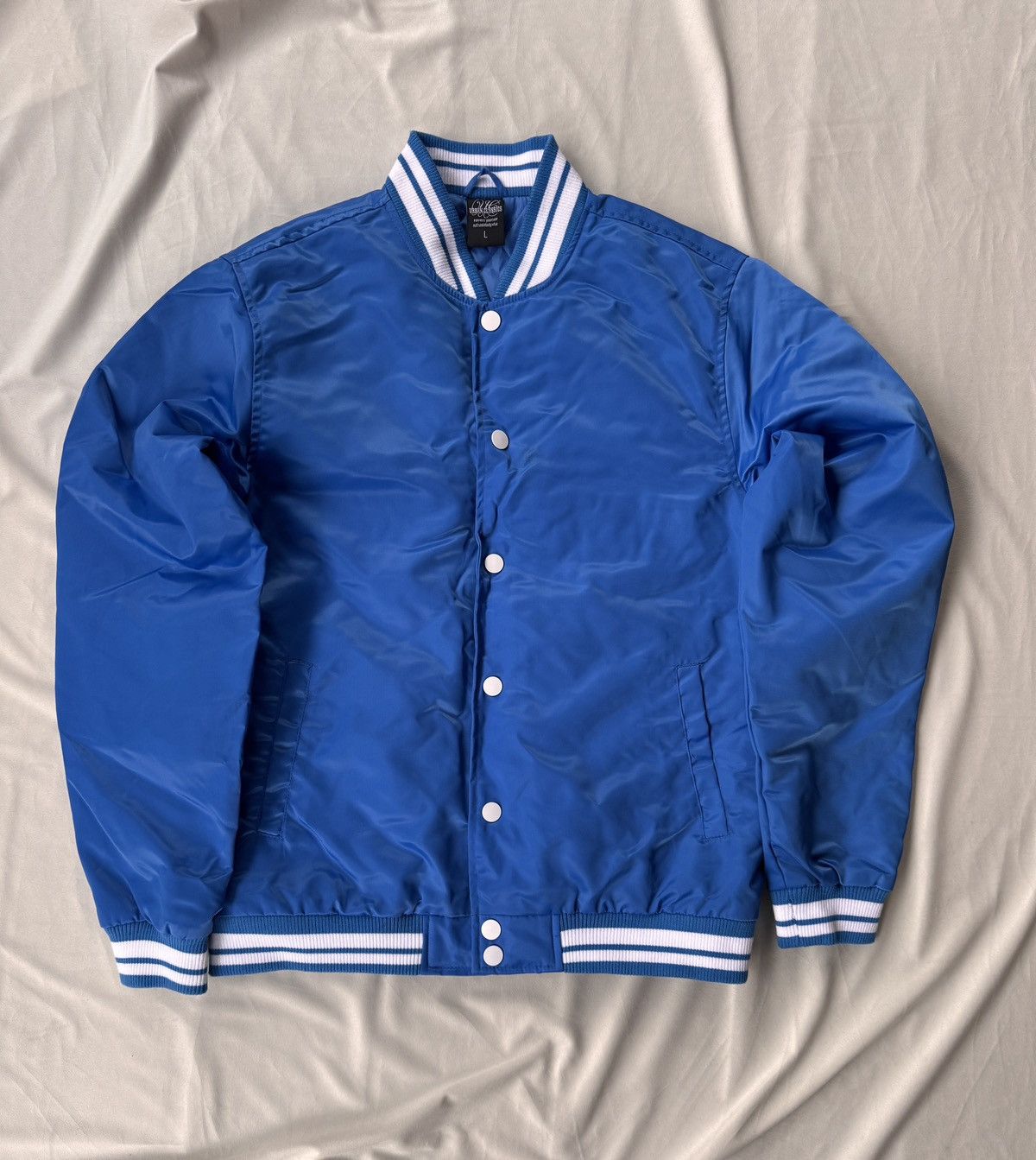 Urban Classics Blue quilted bomber jacket Size L / US 10 / IT 46 - 1 Thumbnail