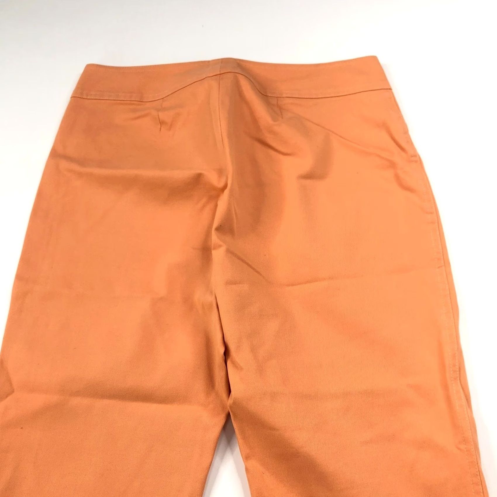 Vintage Cache 6 Cotton Mid Rise Crop Capri Pants 6 Orange Capri Pants Women Regular Inseam 24in Cow-? Size 28" / US 6 / IT 42 - 3 Thumbnail