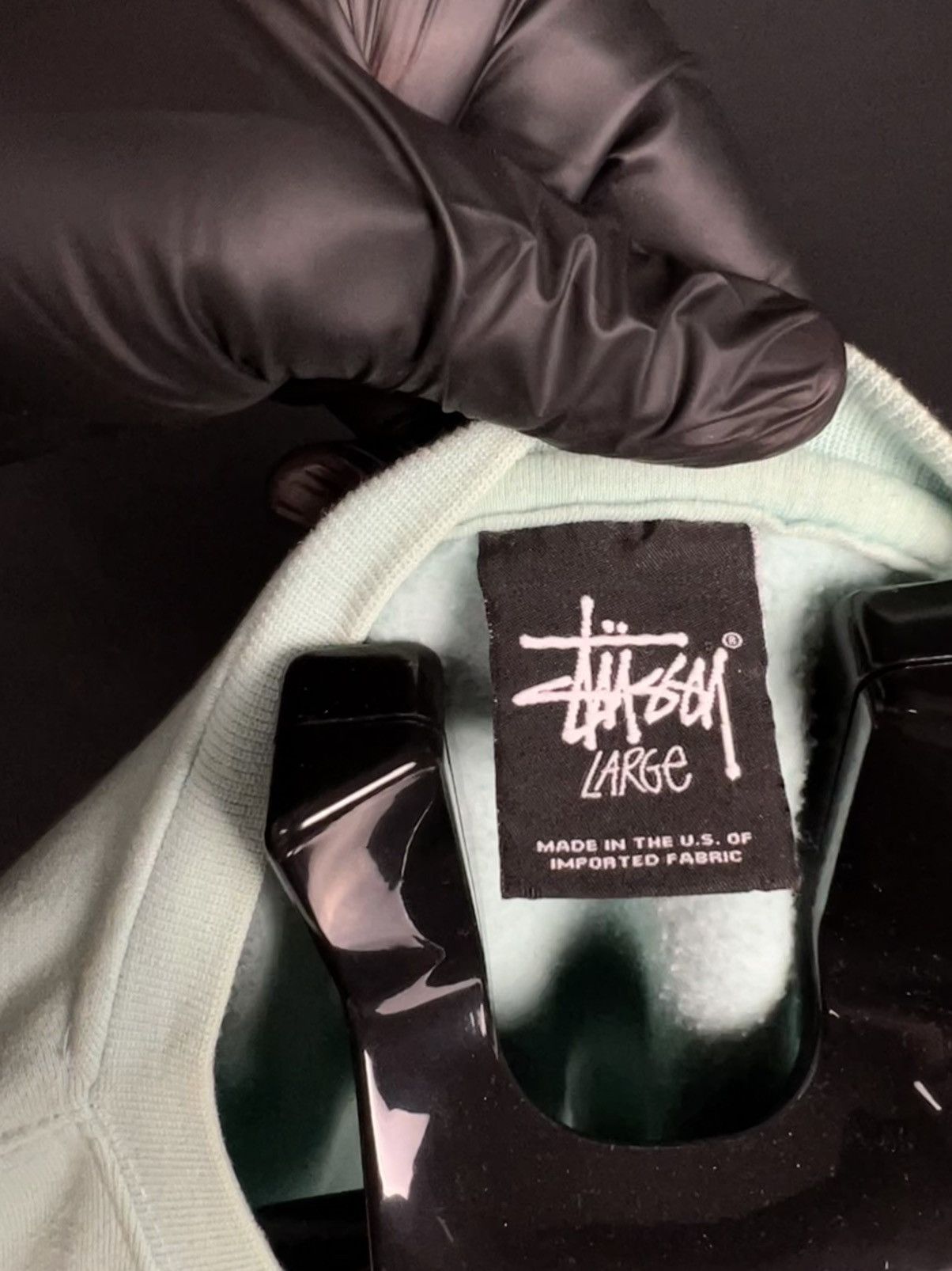 Stussy Stüssy mint sweatshirt crew neck Size US L / EU 52-54 / 3 - 5 Thumbnail